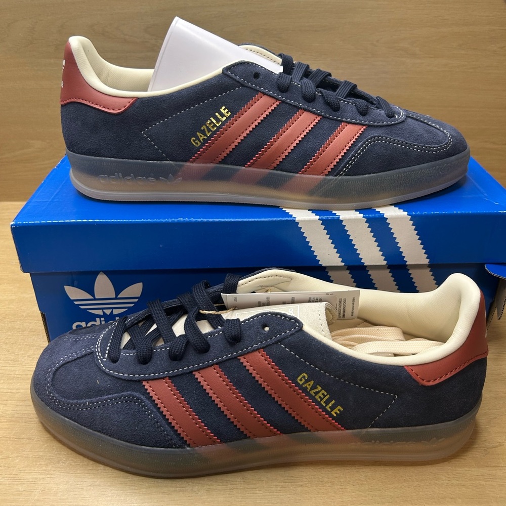 Adidas Gazelle Indoor Legend Ink Preloved Ruby JH5404 Mens 7.5